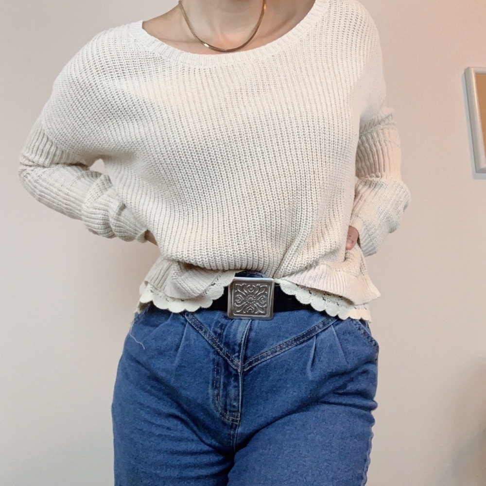 Kimchi Blue UO Crop Scoop Neck Sweater - Picture 2 of 6